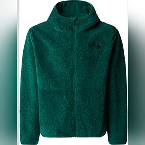 The North Face Teen Campshire Full-Zip Hoodie in Evergreen, size L NWT